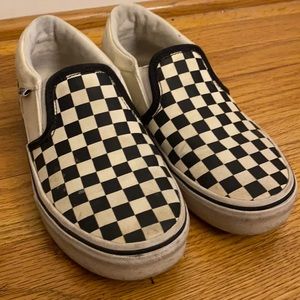 Youth size 2 checkered vans